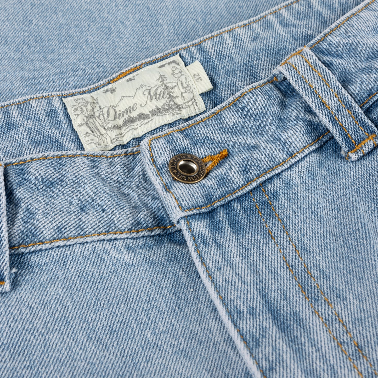 Dime Carpenter Denim Shorts - Blue Washed