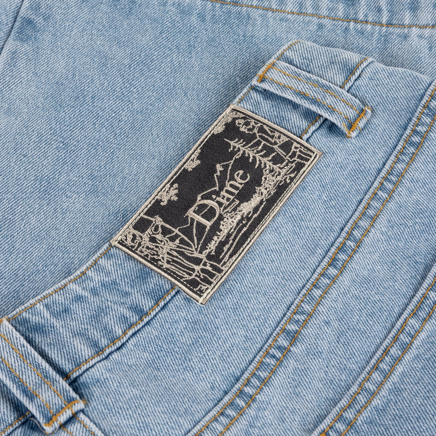 Dime Carpenter Denim Shorts - Blue Washed