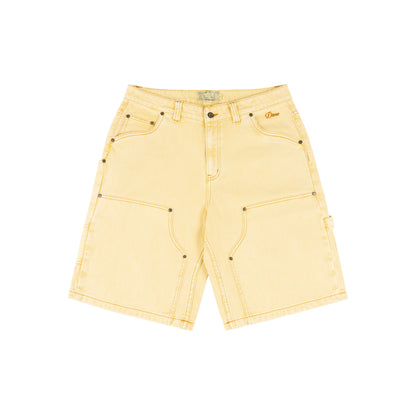Dime Carpenter Denim Shorts - Lemon