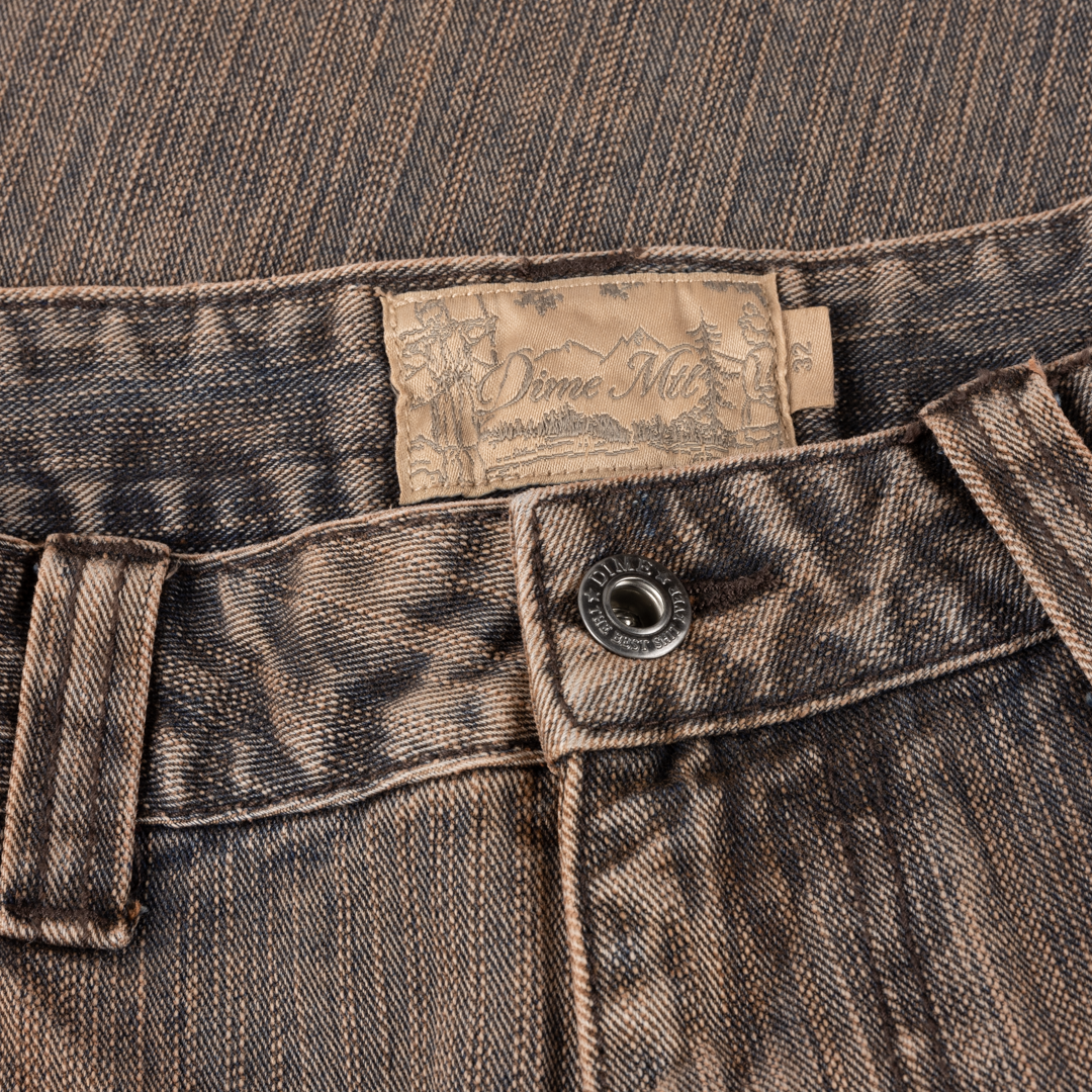 Dime Classic Denim Shorts - Premium Brown