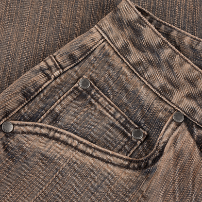 Dime Classic Denim Shorts - Premium Brown