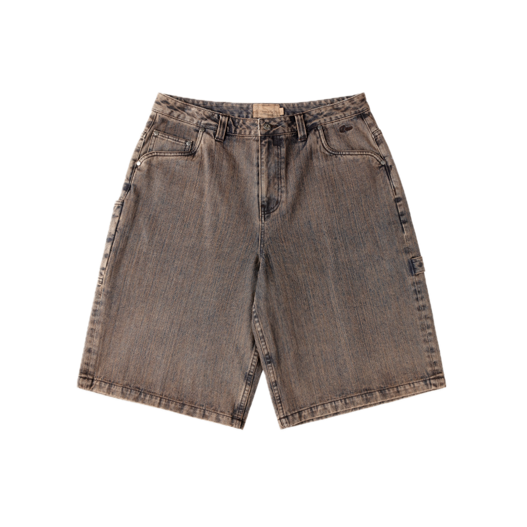 Dime Classic Denim Shorts - Premium Brown