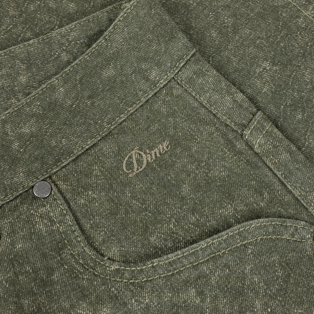 Dime Classic Denim Shorts - Electric Green