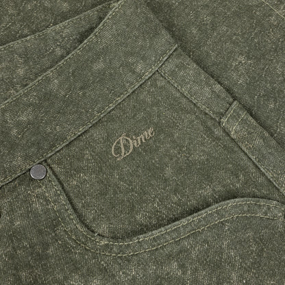 Dime Classic Denim Shorts - Electric Green