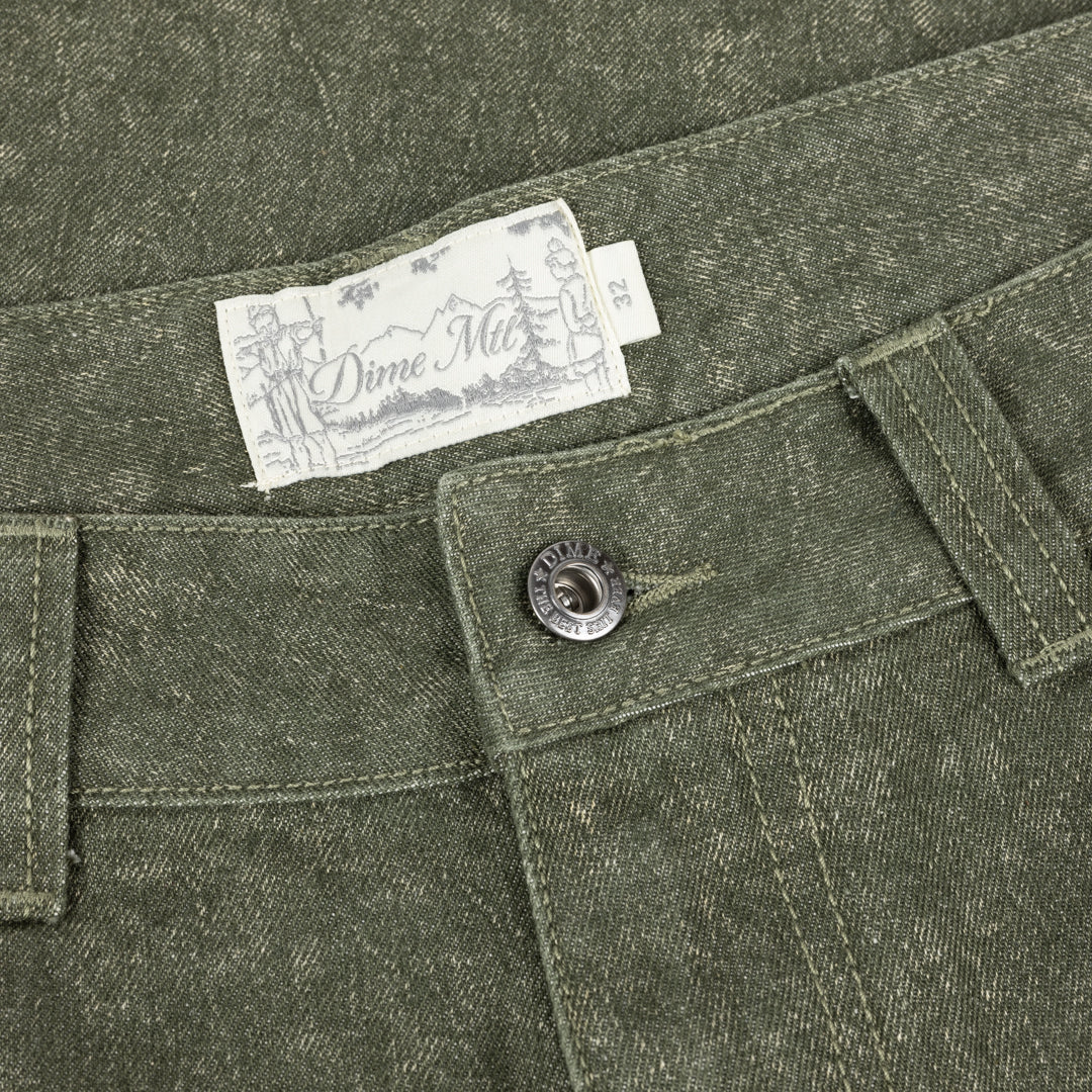Dime Classic Denim Shorts - Electric Green