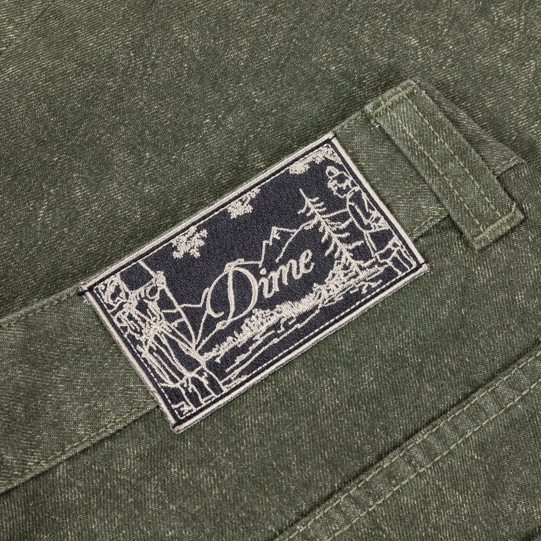 Dime Classic Denim Shorts - Electric Green