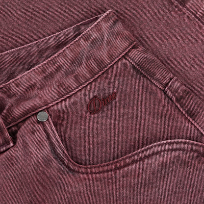 Dime Classic Denim Shorts - Wine Washed