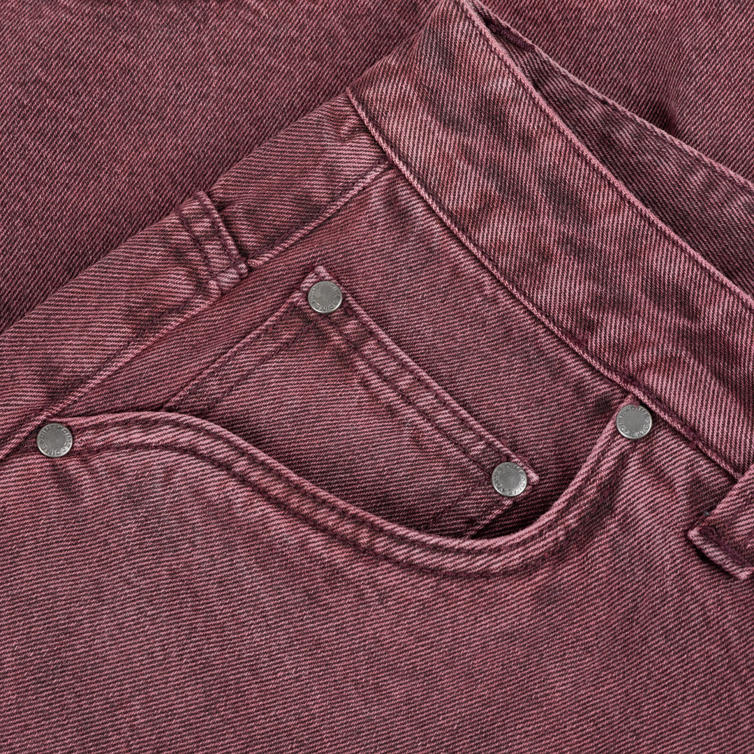 Dime Classic Denim Shorts - Wine Washed