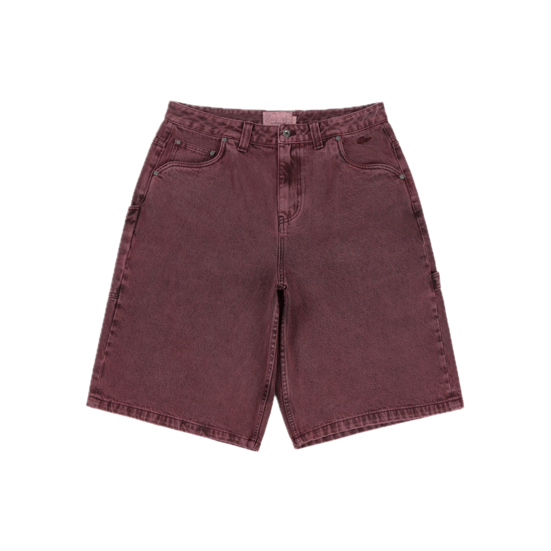 Dime Classic Denim Shorts - Wine Washed