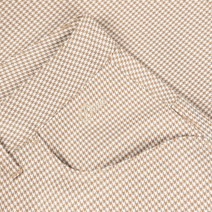 Dime Baggy Houndstooth Shorts - Beige