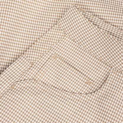Dime Baggy Houndstooth Shorts - Beige