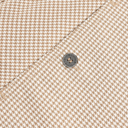 Dime Baggy Houndstooth Shorts - Beige