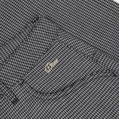 Dime Baggy Houndstooth Shorts - Gray