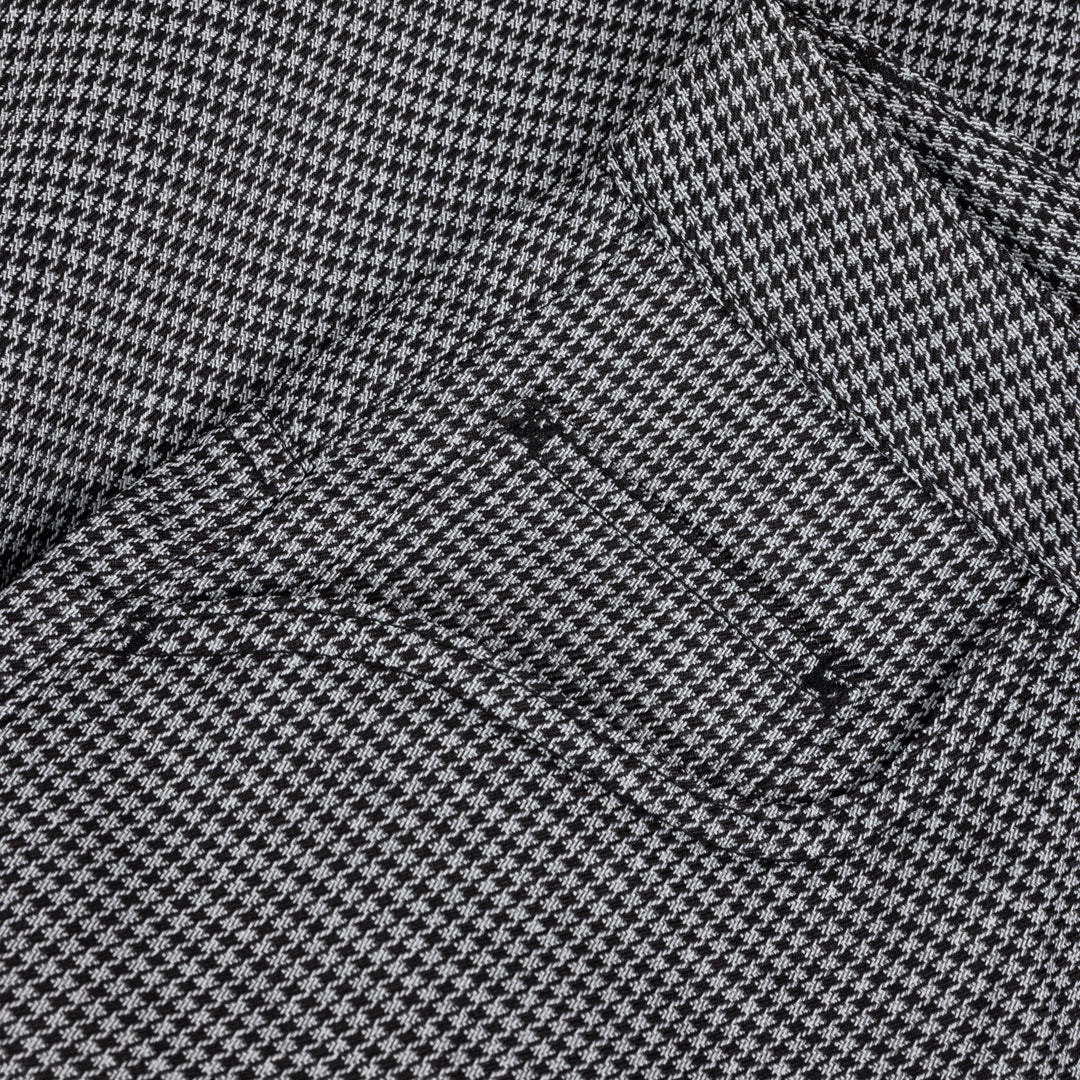 Dime Baggy Houndstooth Shorts - Gray