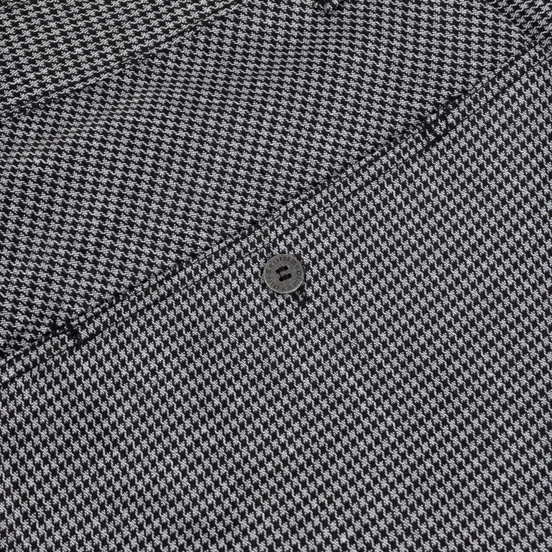 Dime Baggy Houndstooth Shorts - Gray