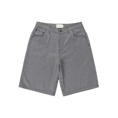 Dime Baggy Houndstooth Shorts - Gray