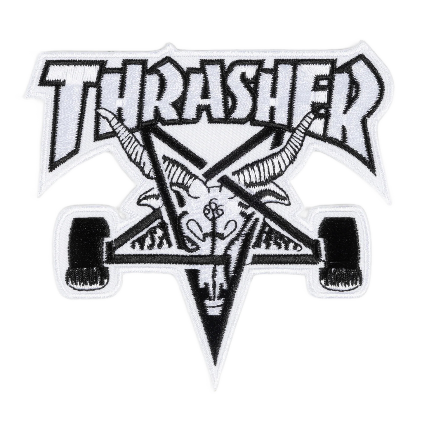 Thrasher Skategoat Patch - White