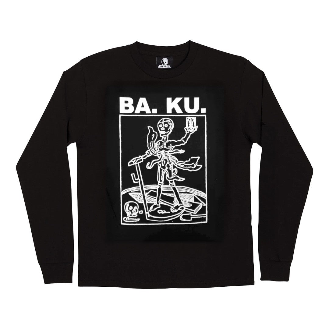 BA.KU Skull Skates Plague Corpse Longsleeve - Black