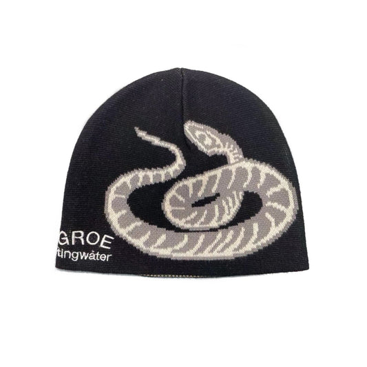 Stingwater Snake Fossil Beanie - Black