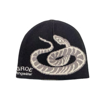 Load image into Gallery viewer, Stingwater Snake Fossil Beanie - Black