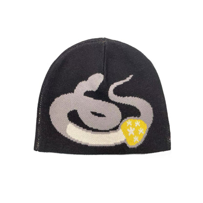 Stingwater Snake Fossil Beanie - Black