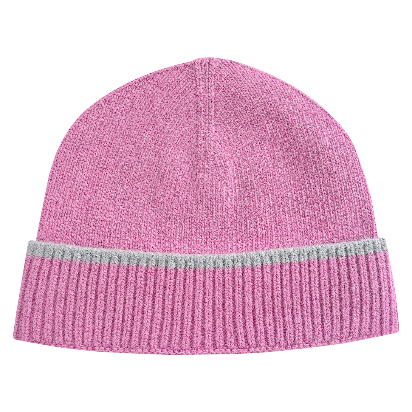 Sneeze Contrast Stripe Wool Beanie - Pink