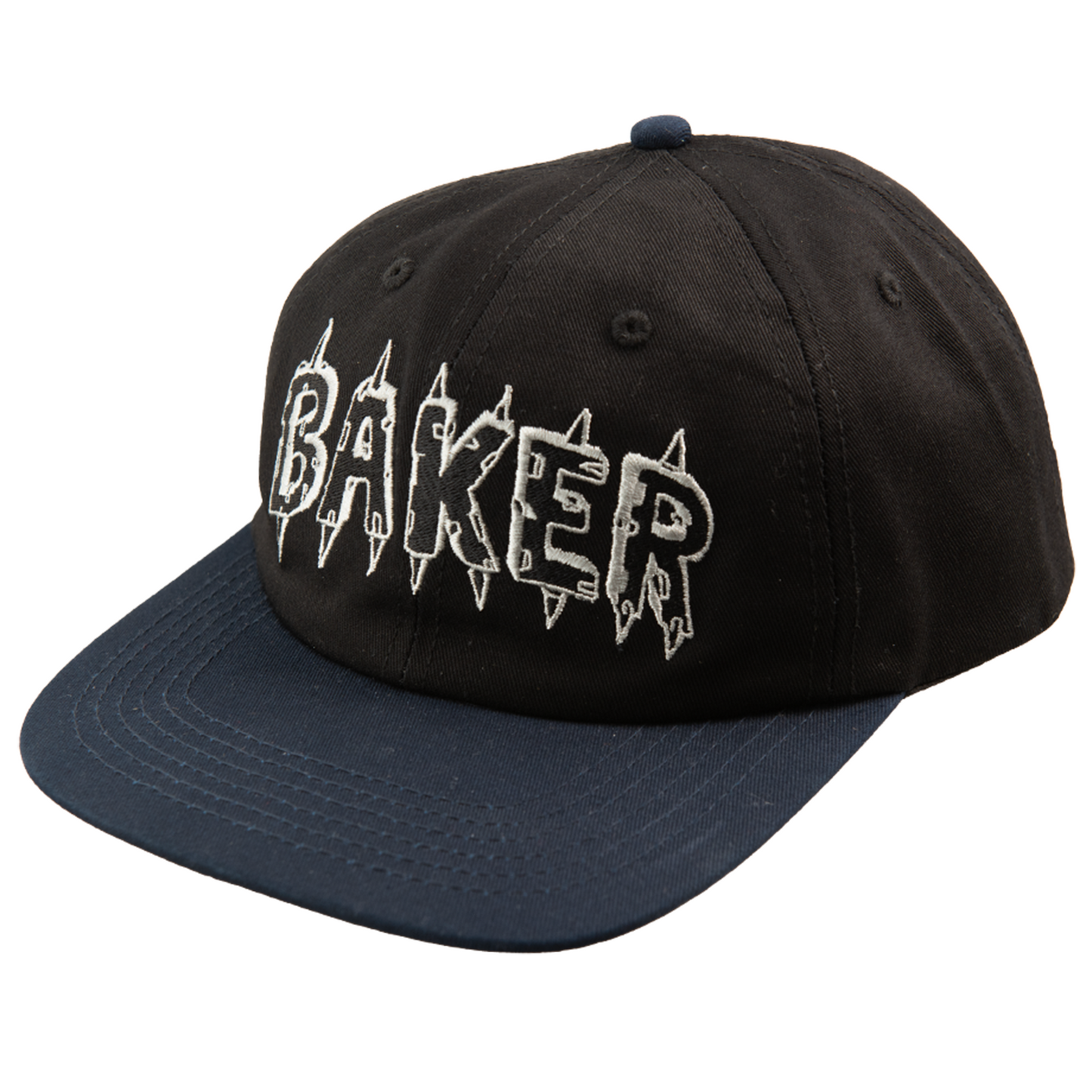 Baker Spike Snapback - Black/Navy