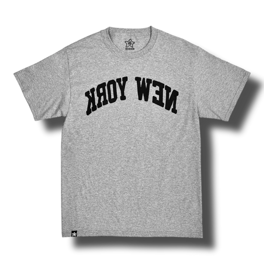 Star Team Backwards New York Tee - Grey