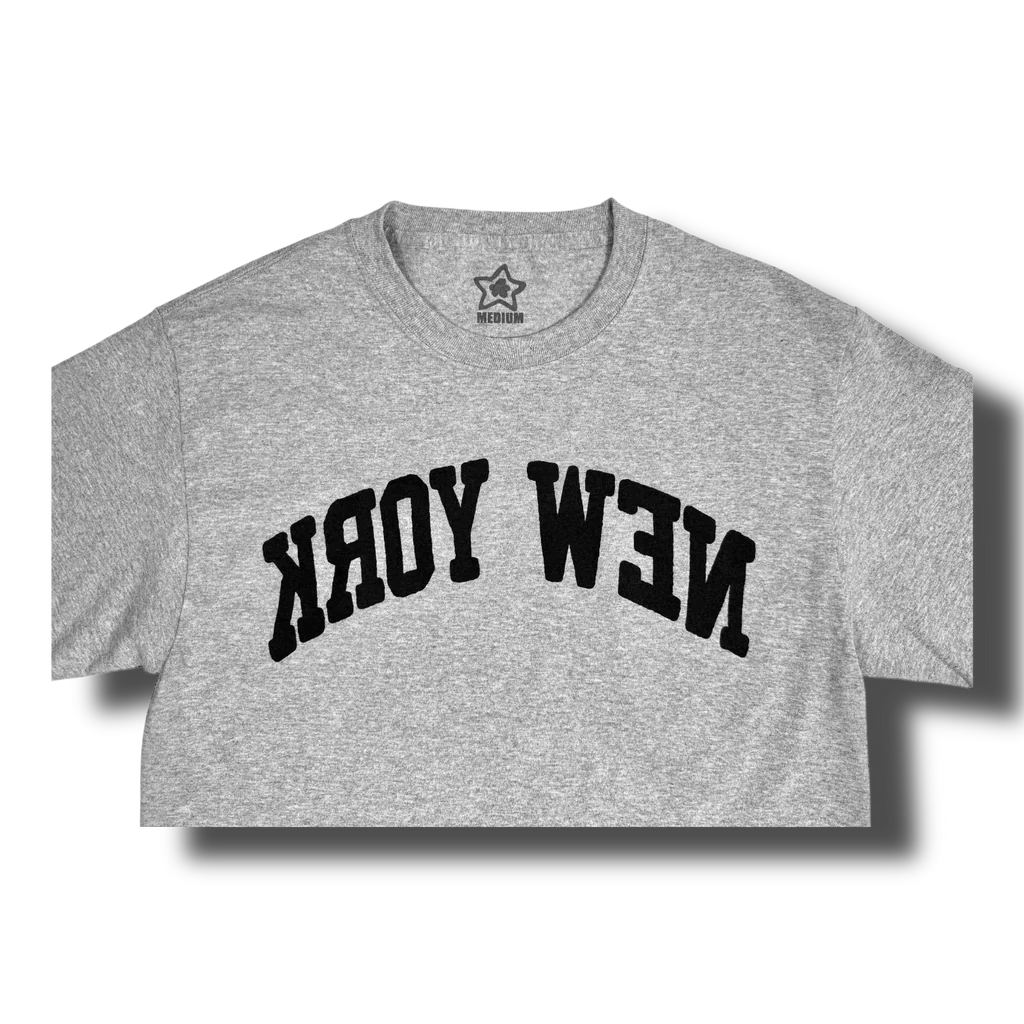 Star Team Backwards New York Tee - Grey