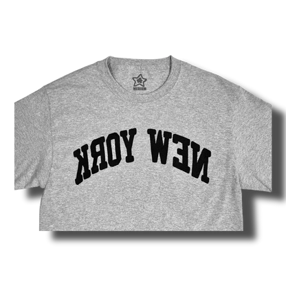 Star Team Backwards New York Tee - Grey