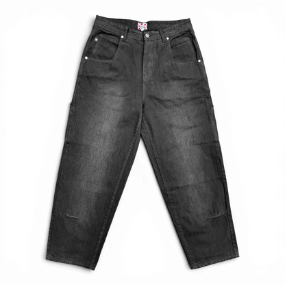 Star Team Baggy Carpenter Star Jeans - Black Selvedge