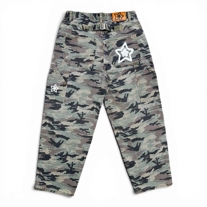 Star Team Baggy Carpenter Star Jeans - Camo