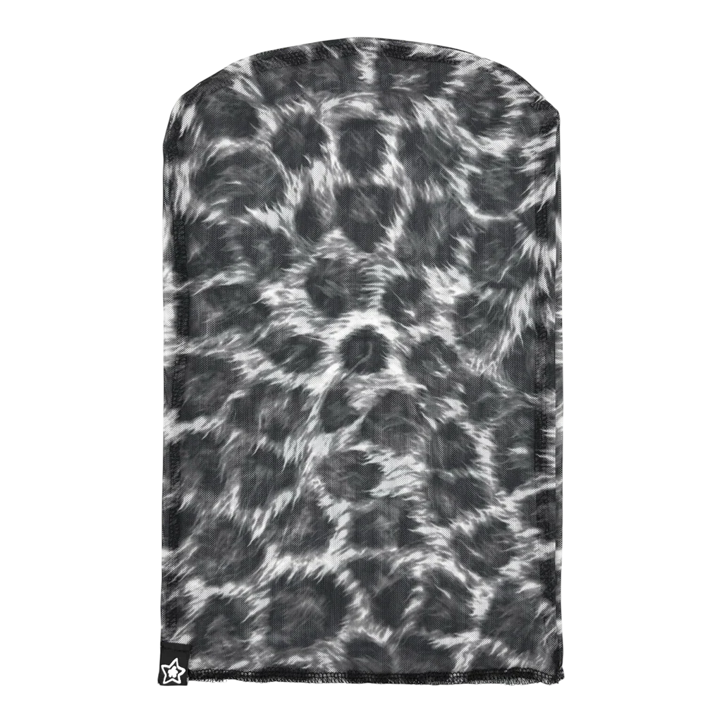 Star Team Leopard Head Mask - Black