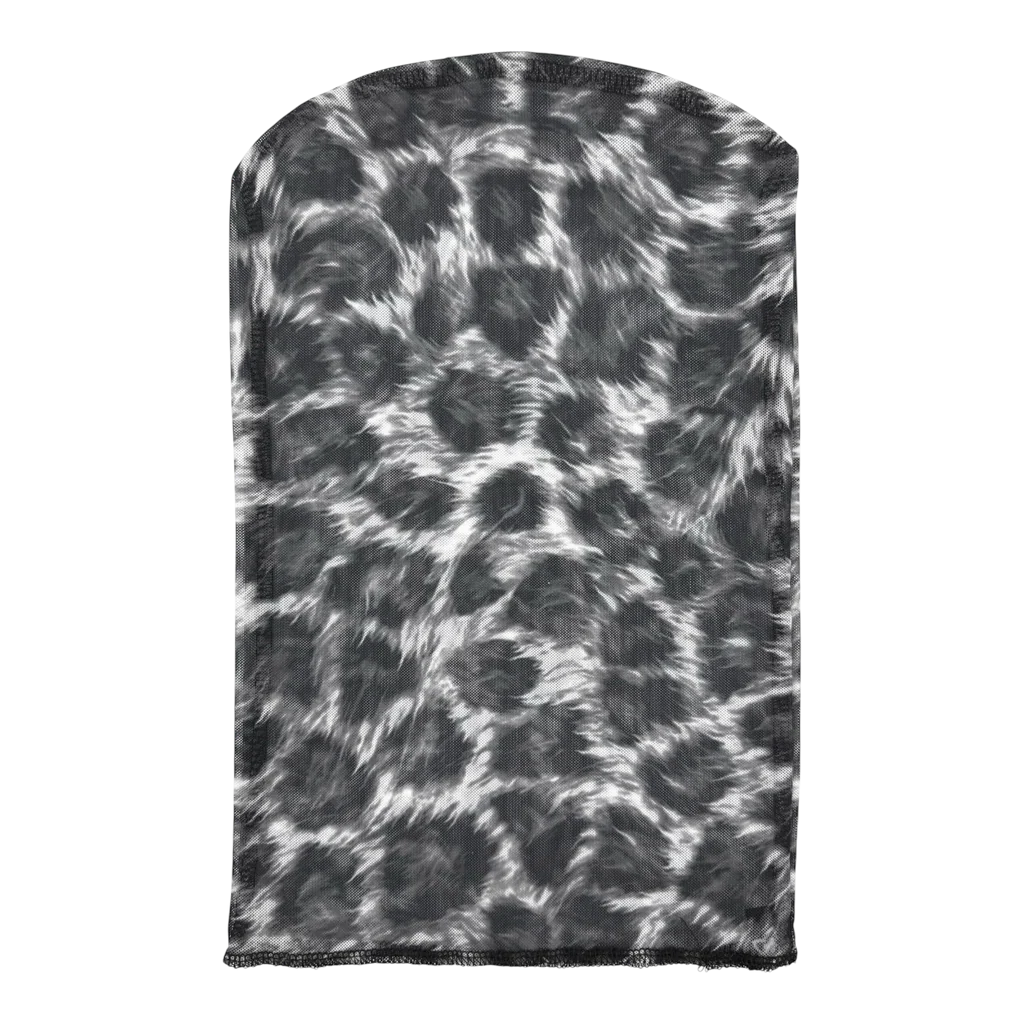 Star Team Leopard Head Mask - Black