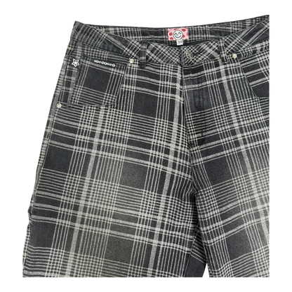 Star Team Plaid Jeans - Black