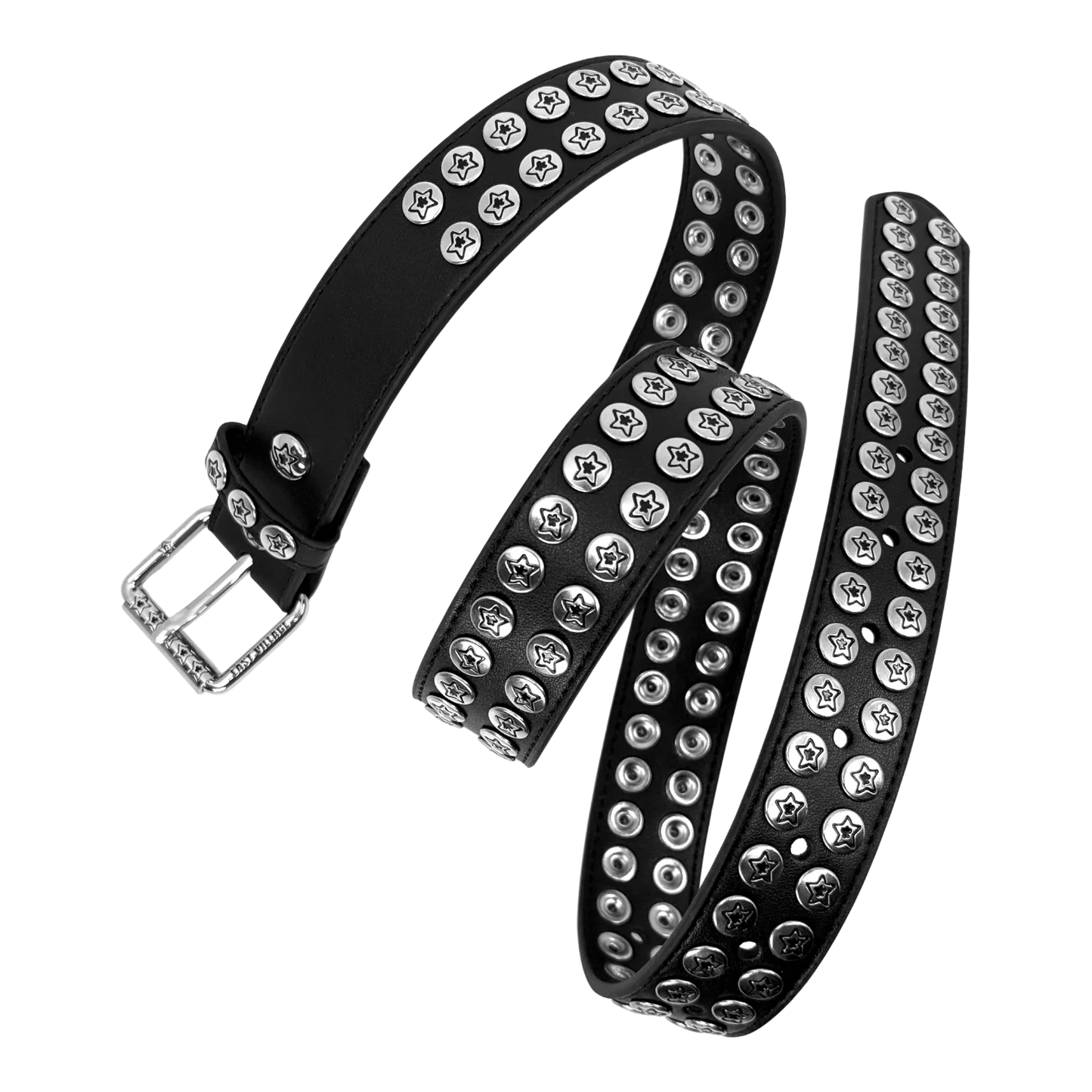 Star Team Studded Star Belt - Black