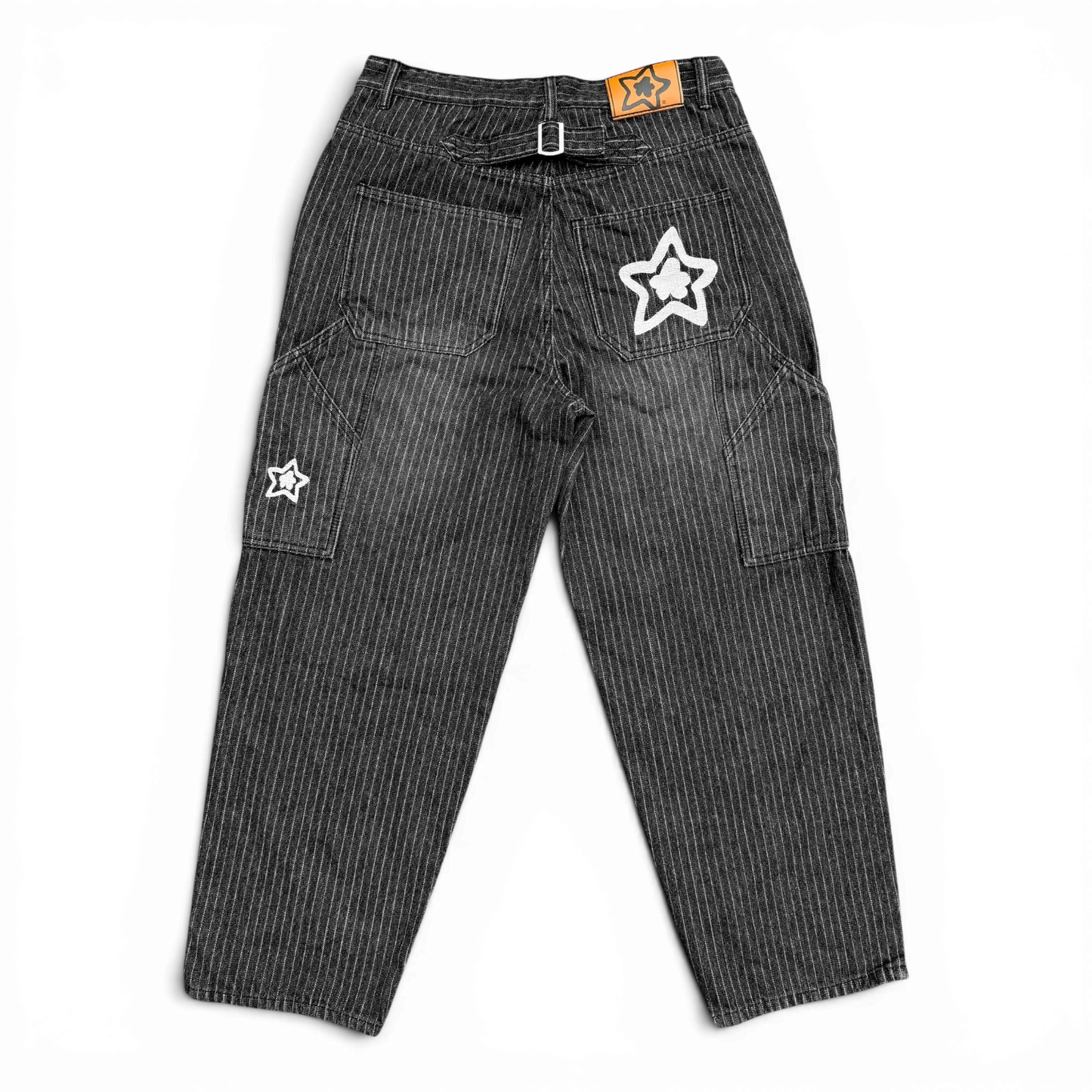 Star Team Baggy Carpenter Star Jeans - Pinstripe