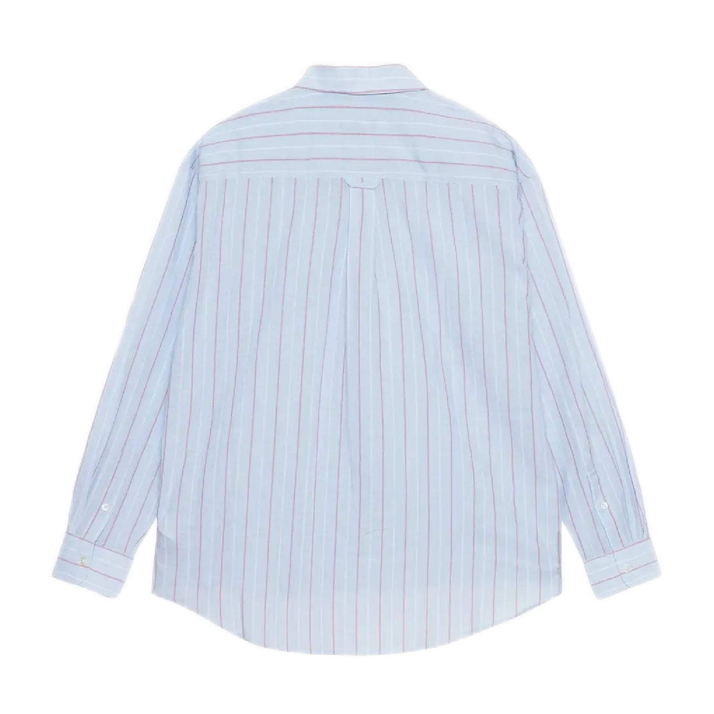 Stussy Classic Striped Cotton Linen Shirt - Light Blue