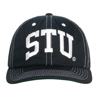 Stussy Stu Arch Strapback Cap - True Black