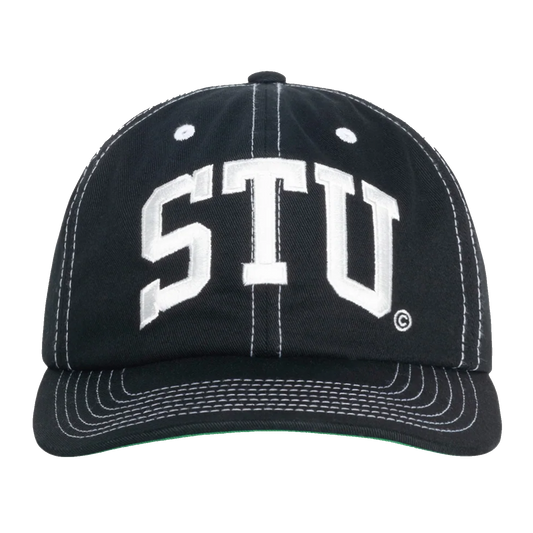 Stussy Stu Arch Strapback Cap - True Black