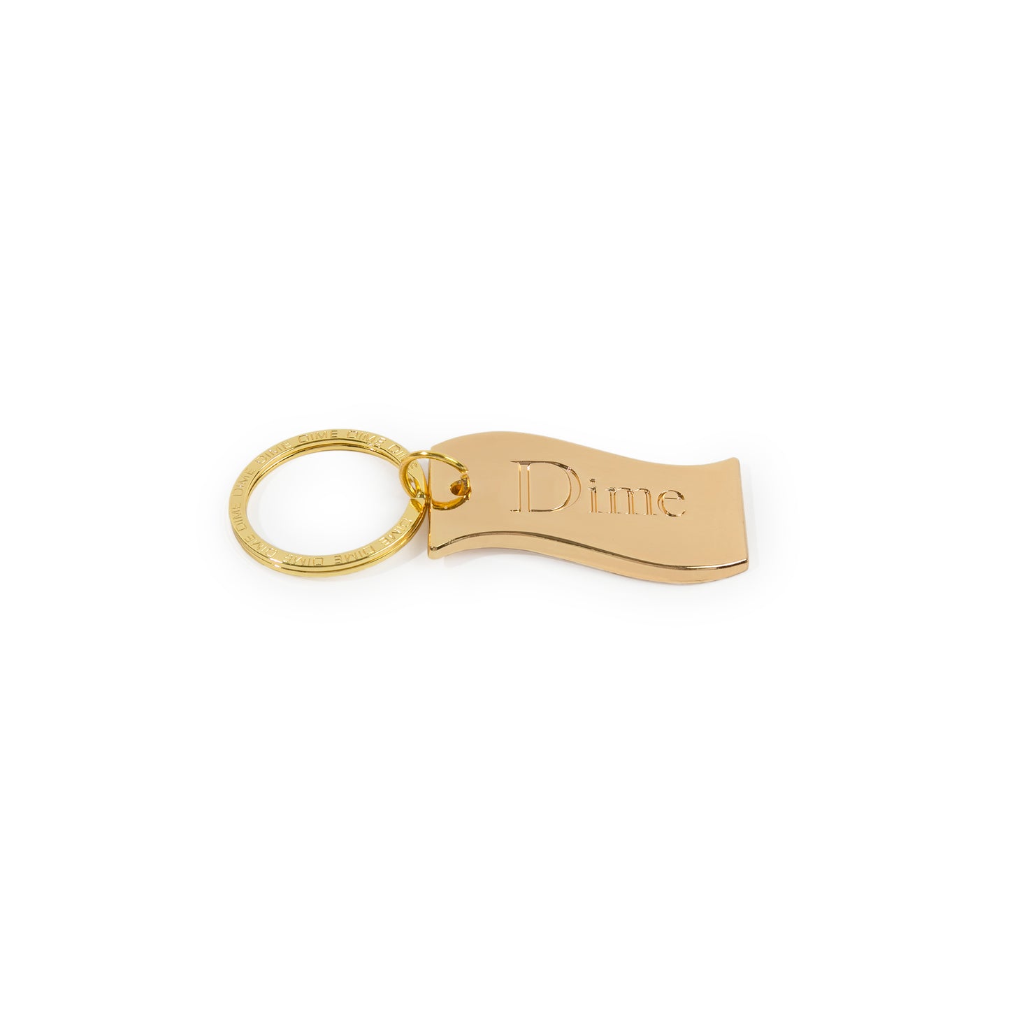 Dime Classic Flag Keychain - Gold