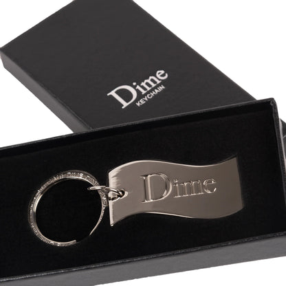 Dime Classic Flag Keychain - Silver