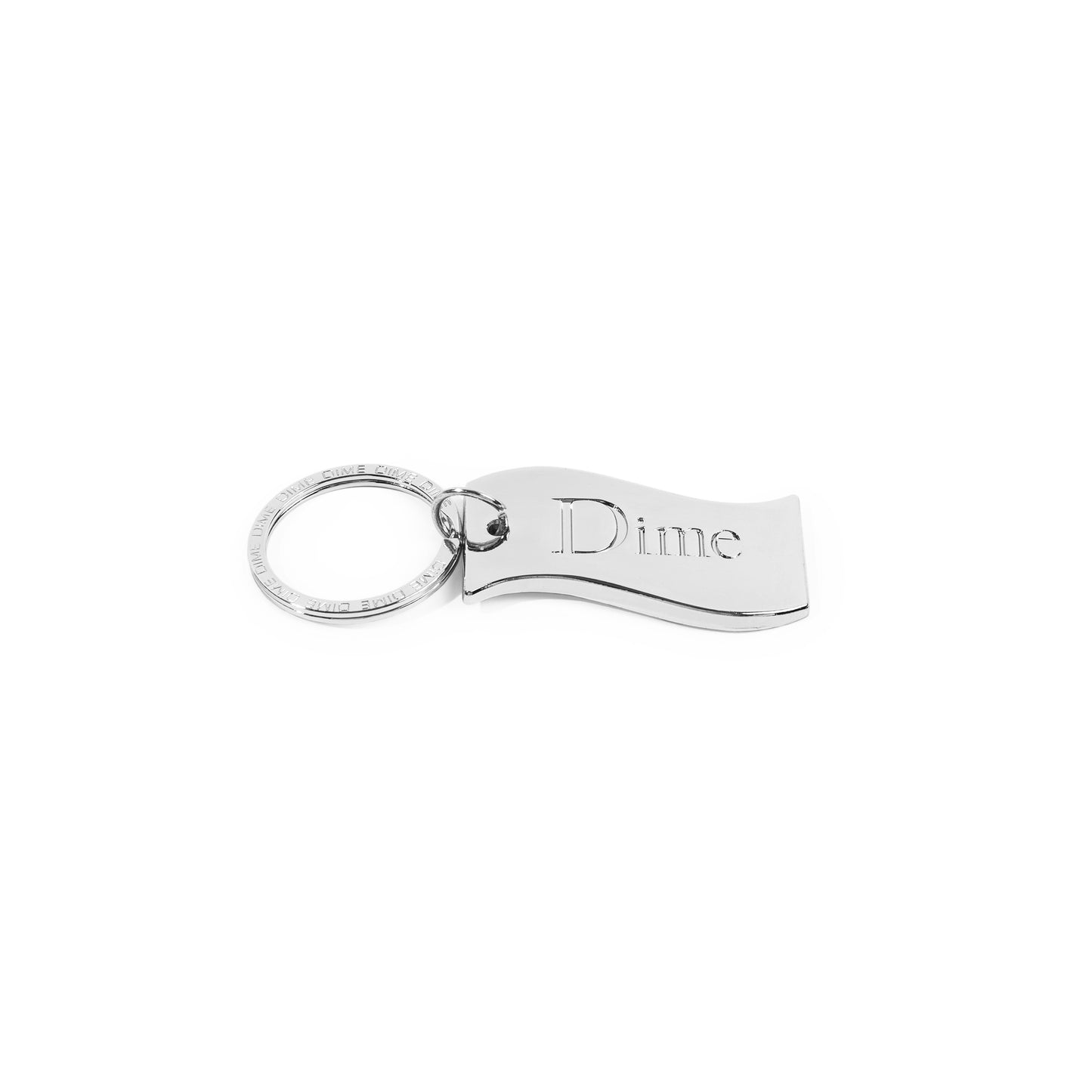 Dime Classic Flag Keychain - Silver