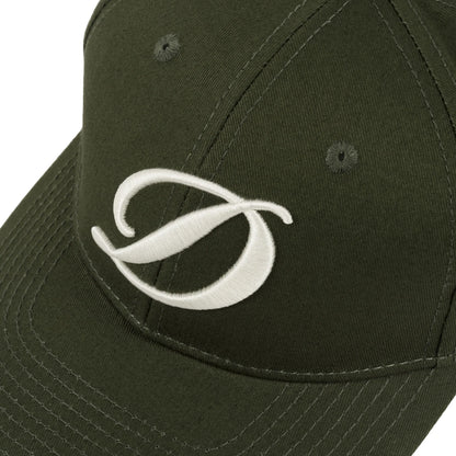 Dime Cursive D Baseball Cap - Forest