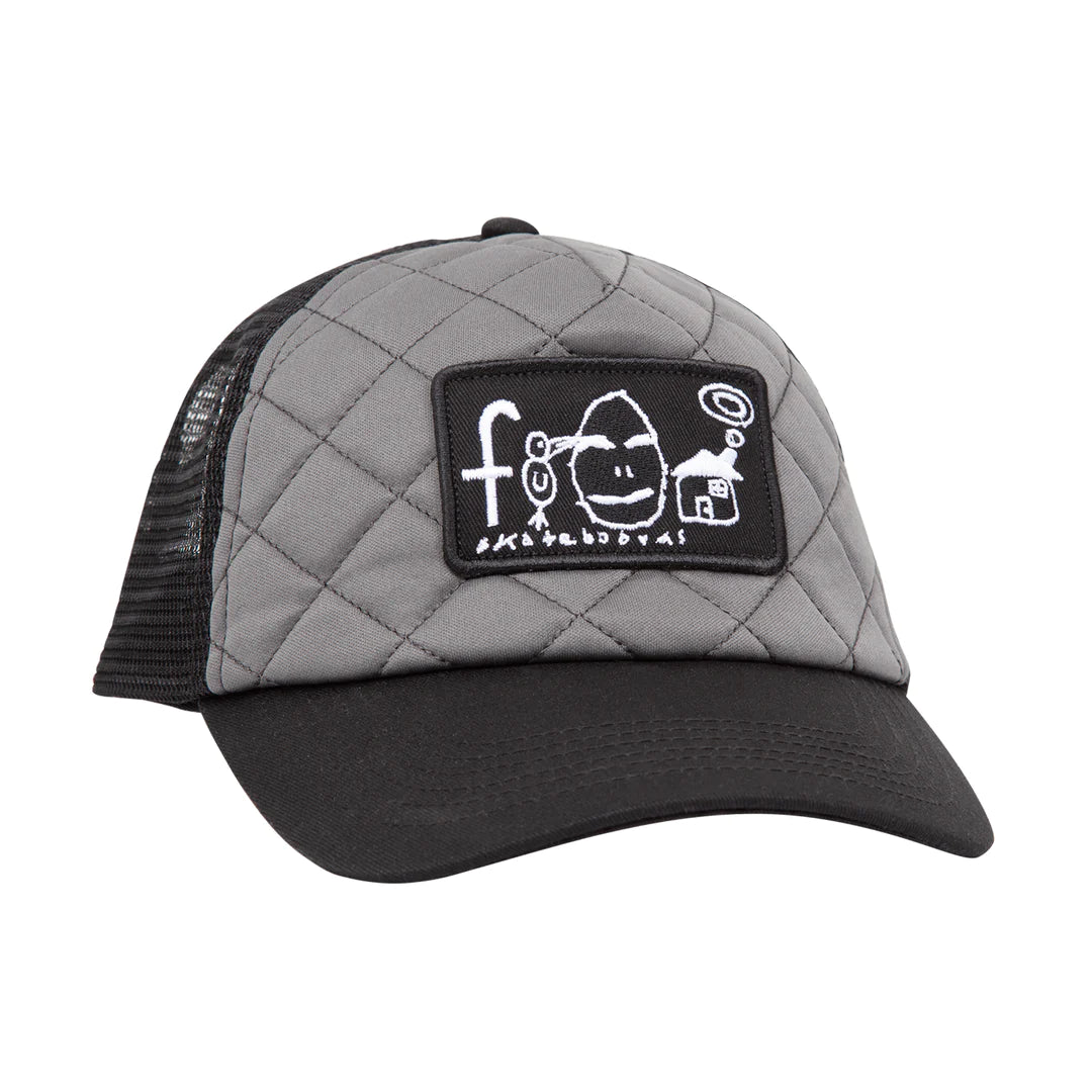 Frog Home Sweet Egg Mesh Hat - Black