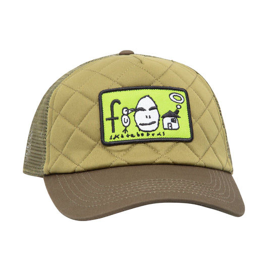 Frog Home Sweet Egg Mesh Hat - Olive