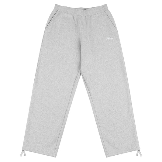 Dime Cursive Small Logo Sweatpants - Heather Gray