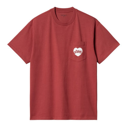 Carhartt WIP S/S Amour Pocket T-Shirt - Tuscany/White