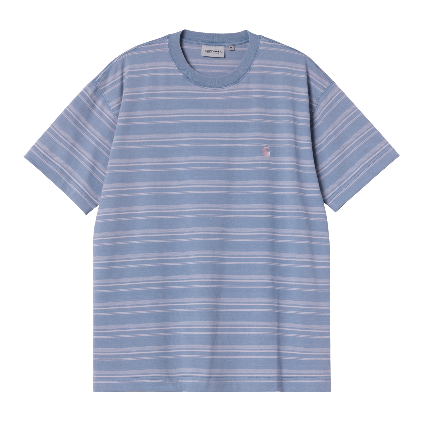Carhartt WIP Brodine Stripe Tee - Sorrent Indigo Overdyed