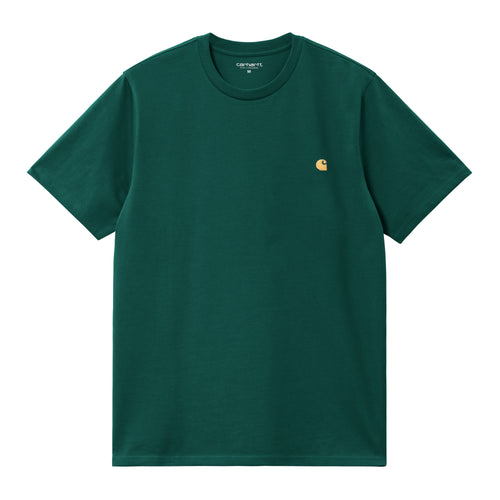 Carhartt WIP Chase Tee - Chervil/Gold